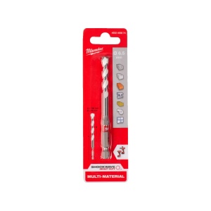 Burghiu multi material GEN 2 TCT 6.5x108x45 mm, prindere HEX 1/4", Milwaukee, cod 4932493874 - Img 2
