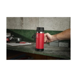 Cana termica cu maner ergonomic, rosie, PACKOUT, 532 ml, Milwaukee, cod 4932493471 - Img 3