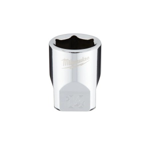 Cap cheie tubulara 1/4'' cu FOUR FLAT, sistem metric, marime 14 mm, lungime 25 mm, Milwaukee, cod 4932478322