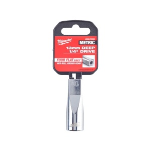 Cap cheie tubulara 1/4'' lunga, marime 13 mm, lungime 50 mm, Milwaukee, cod 4932478333 - Img 2