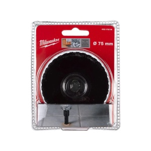 Carota diamantata M14 pentru gaurire uscata, diametru 75 mm, 35 mm lungime activa, Milwaukee, cod 4932478286 - Img 2