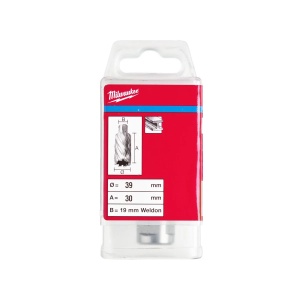 Carota HSS cu prindere Weldon de 19 mm, 39x30 mm, Milwaukee, cod 4932371748 - Img 2