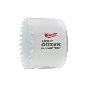 Carota TCT HOLE DOZER cu dinti din carbura, diametru 67 mm, 41 mm adancime max taiere, Milwaukee, cod 49560729