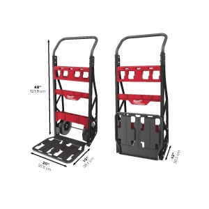Carucior cu 2 roti PACKOUT, max 180 kg, Milwaukee, cod 4932472131 - Img 3