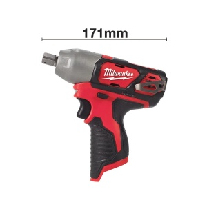 Cheie de impact M12 BIW12-0, subcompacta, cuplu 138 Nm si sistem de prindere 1/2" patrat, 171 mm, Milwaukee, cod 4933447134 - Img 4
