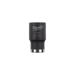 Cheie tubulara de impact Milwaukee SHOCKWAVE 1/2", scurta, 12 mm, Milwaukee, cod 4932478037
