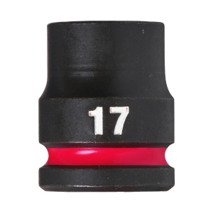 Cheie tubulara de impact SHOCKWAVE IMPACT DUTY 1/2" patrat, scurta, marime 17 mm, Milwaukee, cod 4932480311