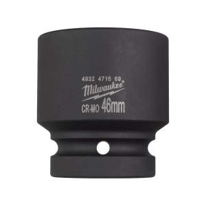 Cheie tubulara de impact SHOCKWAVE IMPACT DUTY 1" patrat, scurta, marime 46 mm, Milwaukee, cod 4932471669