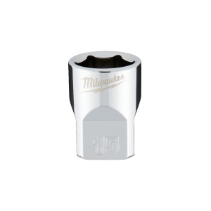 Cheie tubulara standard 3/8", marime 15 mm, diametru 21.3 mm, lungime 28 mm, Milwaukee, cod 4932478345