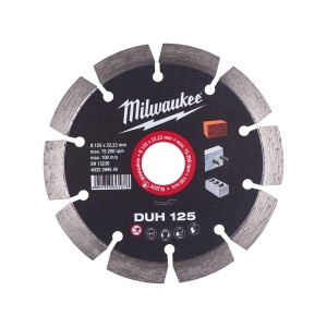 Disc diamantat DUH 125x22.23x2.3 mm, Milwaukee, cod 4932399540