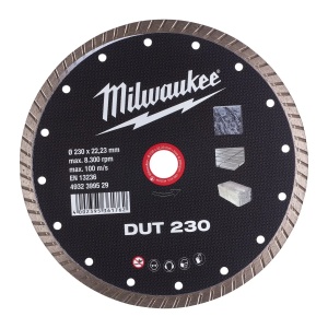 Disc diamantat DUT, 230x22.23X2.6 mm, Milwaukee, cod 4932399529