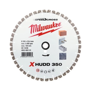 Disc diamantat Premium Speedcross XHUDD 350x25.4x2.6 mm, Milwaukee, cod 4932492151