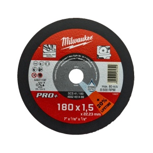 Disc PRO+ pentru polizat metale SCS 41 / 180 x 1.5 x 22 mm, Milwaukee, cod 4932451489