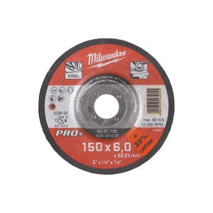 Disc PRO+ pentru polizat metale SG 27 / 150 x 6 x 22 mm, Milwaukee, cod 4932471387