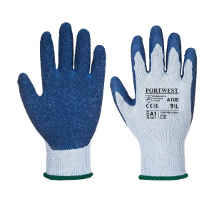 Manusi Grip- latex gri/albastru, nivel taiere A1, Portwest