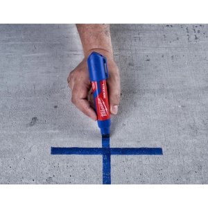 Marker albastru INKZALL cu varf lat de 14.5 mm, marime XL, Milwaukee, cod 4932471561 - Img 2
