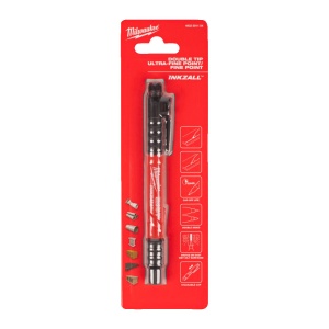 Marker INKZALL cu doua capete Ultra-Fine Point/Fine Point, negru, Milwaukee, cod 4932501154