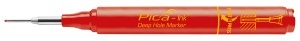 Marker permanent Ink Deep Hole, 1.5 mm, negru / albastru / rosu, PICA
