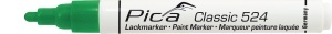 Marker vopsea permanent Classic 524, 2-4 mm, alb / negru / galben / albastru / rosu / verde, PICA