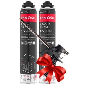 Pachet PROMOTIONAL 2 bucati spuma adeziva polistiren + PISTOL aplicare