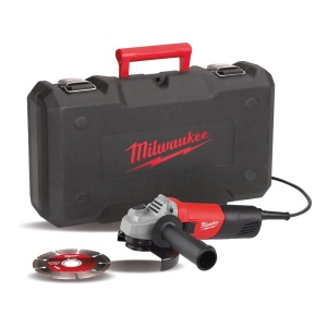 Polizor unghiular AG 800-115 E D-SET, disc 115 mm, ax M14, adancime max taiere 28 mm, 800 W, Milwaukee, cod 4933451281