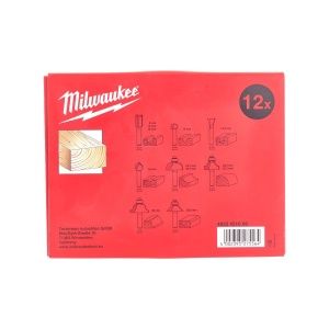 Set 12 capete (biti) pentru frezat cu tija de prindere de 8 mm, Milwaukee, cod 4932451668 - Img 2