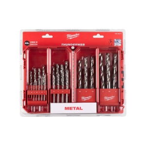 Set 25 burghie THUNDERWEB HSS GROUND - DIN338 pentru metal, 1-13 mm, Milwaukee, cod 4932493870 - Img 2