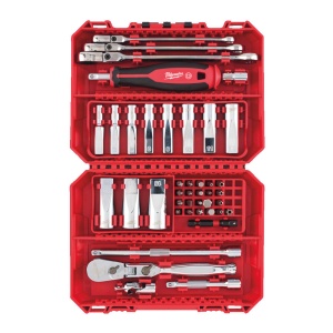 Set 42 piese 1/4'' clichet si tubulare, Milwaukee, cod 4932498382