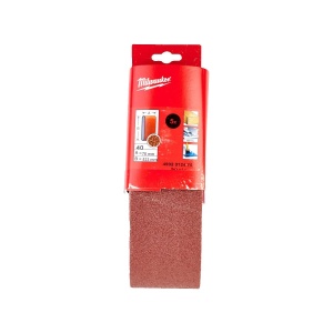 Set 5 benzi abrazive, dimensiune 75 x 533 mm, granulatie 40, Milwaukee, cod 4932312475 - Img 2