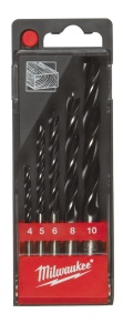 Set 5 burghie pentru lemn BP Set, 4/5/6/8/10 mm, Milwaukee, cod 4932352465