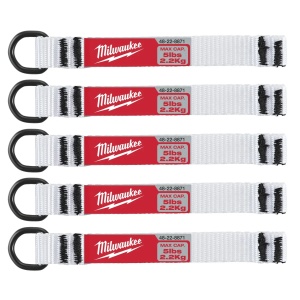 Set 5 manere QUICK-CONNECT fara orificiu pentru coarda pentru scule pana la 2,2 kg, lungime 122 mm, Milwaukee, cod 4932471431