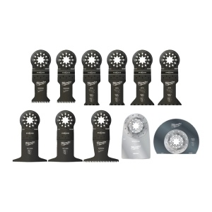 Set de 11 panze pentru masini multifunctionale, Milwaukee, cod 48906090