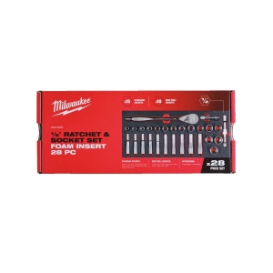 Set insertie spuma 1/2″ antrenor cu clichet si chei tubulare, 45 x 178.5 x 417 mm, Milwaukee, cod 4932479826 - Img 5