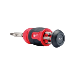 Surubelnita compacta Multi-Bit 8 in 1, PH1/ PH2/ PZ1/ PZ2/ T15/ SL 0.6x4.5/ SL 1.2x6.5, Milwaukee, cod 4932492807 - Img 3