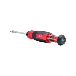 Surubelnita cu clichet, multi-bit, 14 in 1, Milwaukee, cod 4932480582 - Img 3