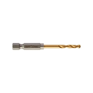 BURGHIU METAL HSS-TITAN RED HEX 1/4'' 3.5X25X69 MM -2PCS