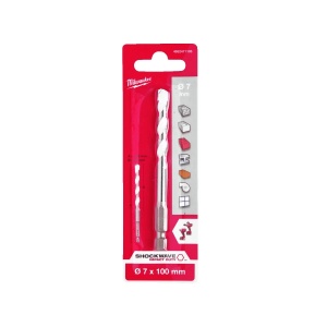 Burghiu multi material TCT 7x100x50 mm, Milwaukee, cod 4932471103 - Img 2