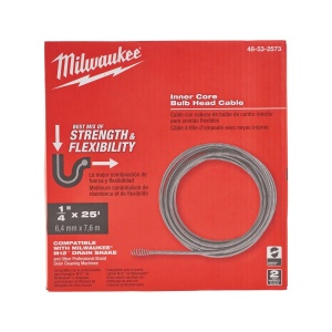 Cablu flexibil tip spirala HH, 6 mm x 7.6 m, ICBH, potrivit pentru masinile de desfundat M12 BDC, Milwaukee, cod 48532573 - Img 2