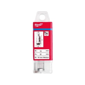 Carota HSS cu prindere Weldon de 19 mm, 18x50 mm, Milwaukee, cod 4932343293 - Img 2