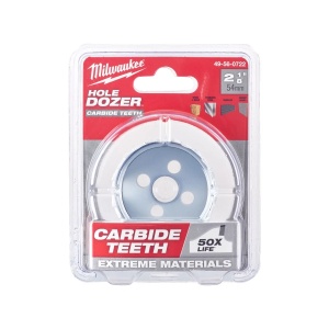 Carota TCT HOLE DOZER cu dinti din carbura, diametru 54 mm, 41 mm adancime max taiere, Milwaukee, cod 49560722 - Img 2