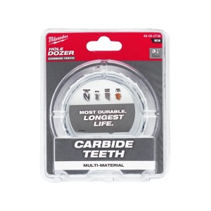 Carota TCT HOLE DOZER cu dinti din carbura, diametru 83 mm, adancime max 41 mm, Milwaukee, cod 49560736 - Img 3