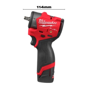Cheie sub compacta de impact 3/8" M12 FSCIWF38-252X, cu inel fixare, 271 Nm, kit 2x2.5Ah, Milwaukee, cod 4933498970 - Img 4