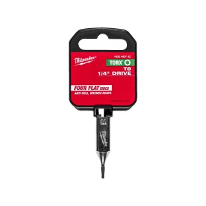 Cheie tubulara cu bit direct in cap, prindere 1/4" HEX, varf T8, Milwaukee, cod 4932480792 - Img 2
