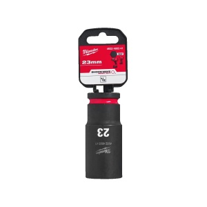 Cheie tubulara de impact SHOCKWAVE IMPACT DUTY 1/2" patrat, lunga, marime 23 mm, Milwaukee, cod 4932480341 - Img 2