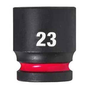Cheie tubulara de impact SHOCKWAVE IMPACT DUTY 1/2" patrat, scurta, marime 23 mm, Milwaukee, cod 4932480317