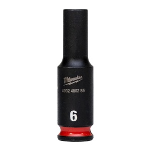 Cheie tubulara de impact SHOCKWAVE IMPACT DUTY 1/4", lunga, marime 6 mm, Milwaukee, cod 4932480255