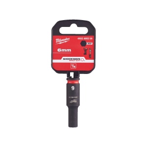Cheie tubulara de impact SHOCKWAVE IMPACT DUTY 1/4", lunga, marime 6 mm, Milwaukee, cod 4932480255 - Img 2
