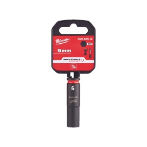 Cheie tubulara de impact SHOCKWAVE IMPACT DUTY 1/4", lunga, marime 9 mm, Milwaukee, cod 4932480258 - Img 2