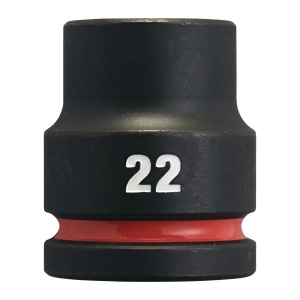 Cheie tubulara de impact SHOCKWAVE IMPACT DUTY 3/4" patrat, scurta, marime 22 mm, Milwaukee, cod 4932480364