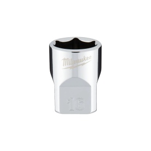 Cheie tubulara standard 3/8", marime 16 mm, diametru 22 mm, lungime 28 mm, Milwaukee, cod 4932478346